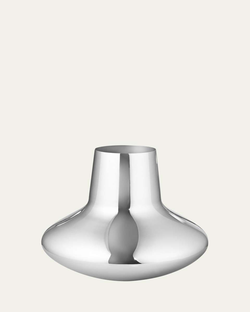 Stainless Steel Vase, 10.6"T